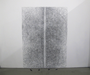 o.T. (Physische Wandzeichnung)